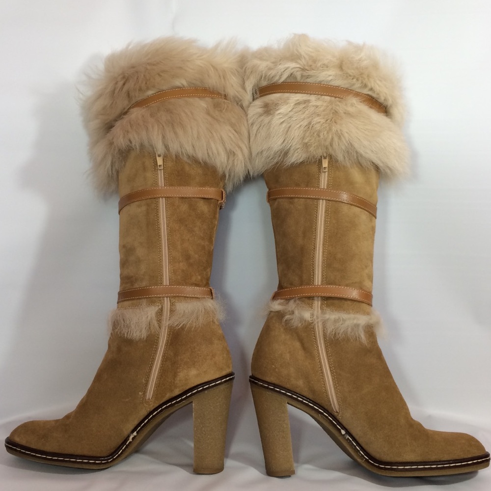💖🍑RARE GORGEOUS lux ITALIAN Leather Coach Boots - Picture 4 of 8